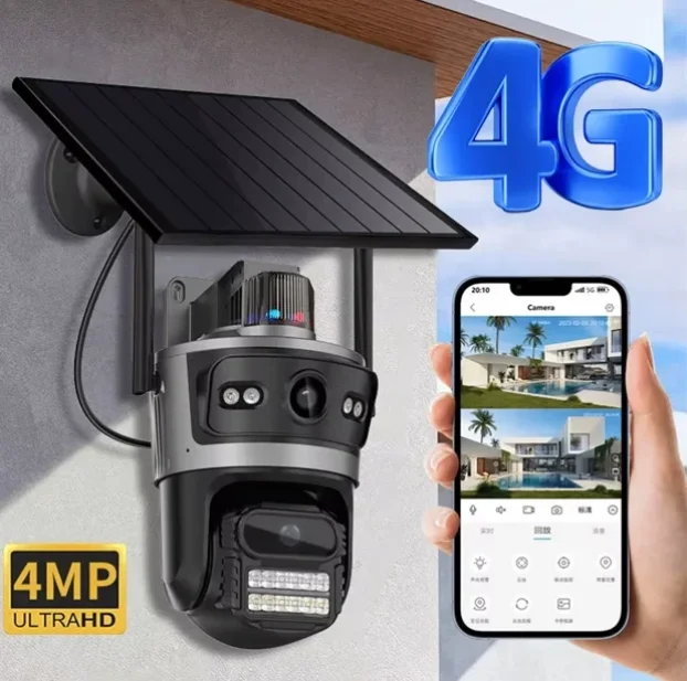 Solarna  4G kamera PTZ Video nadzor SIM kartica NOVO