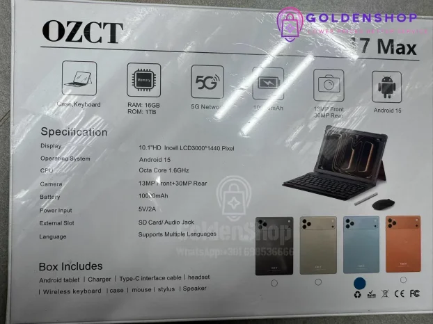 smart tablet računar OZCT 17 max tablet 16+1 TB