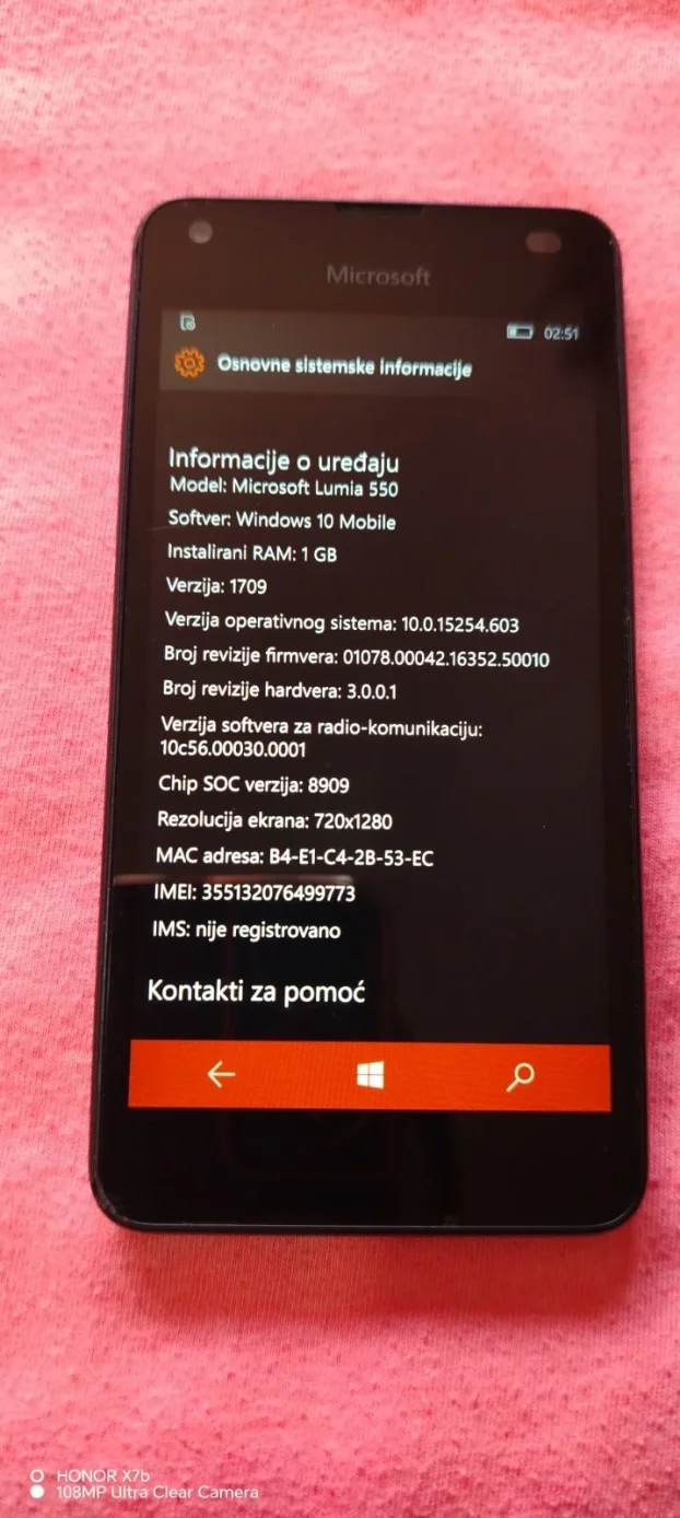 Mikrosoft Lumia 550