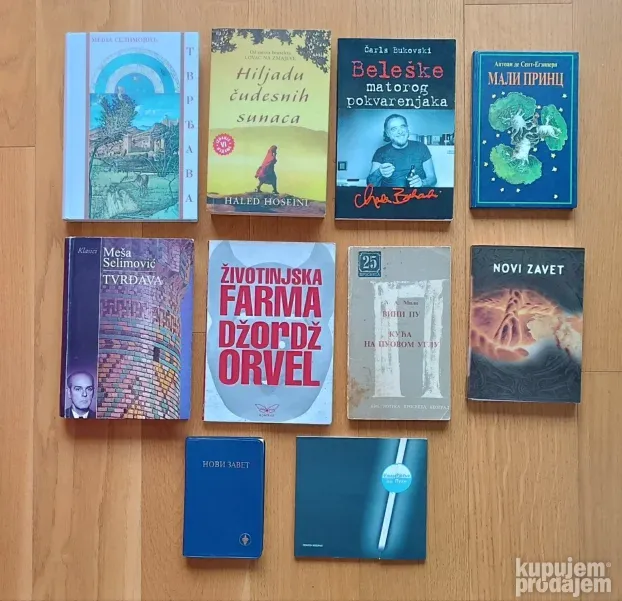 Lot knjiga na srpskom za 2200