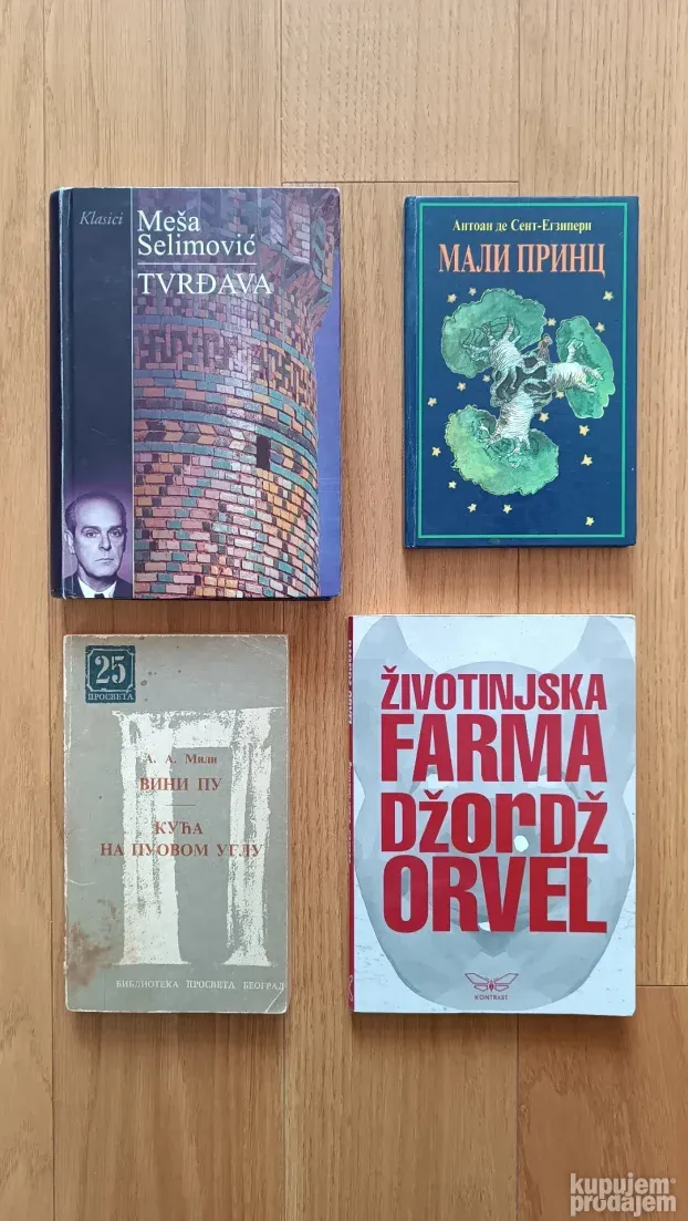 Lot knjiga na srpskom za 2200
