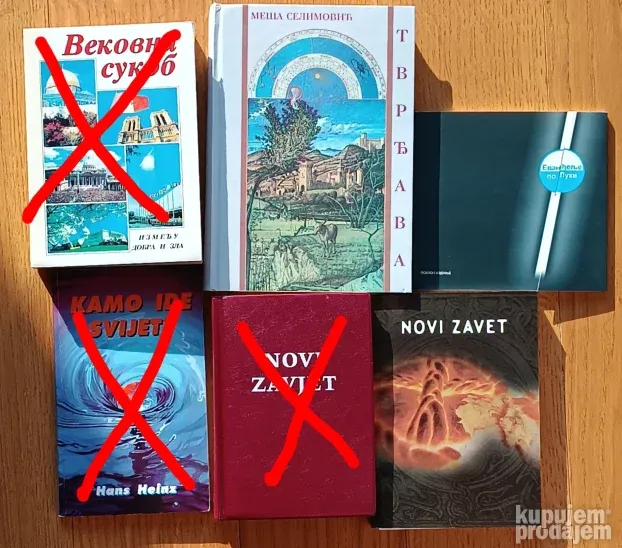 Lot knjiga na srpskom za 2200