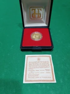 Zlatnik 'golubica' 110 g NB Jugoslavije