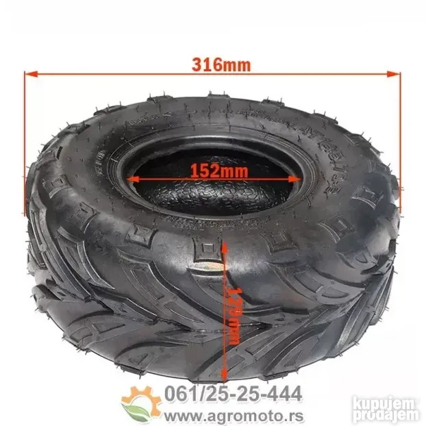 Guma za ATV / KVAD 145/70-6 Tubeless