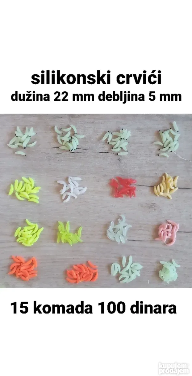 silikonski mamci crvići kukuruz gliste