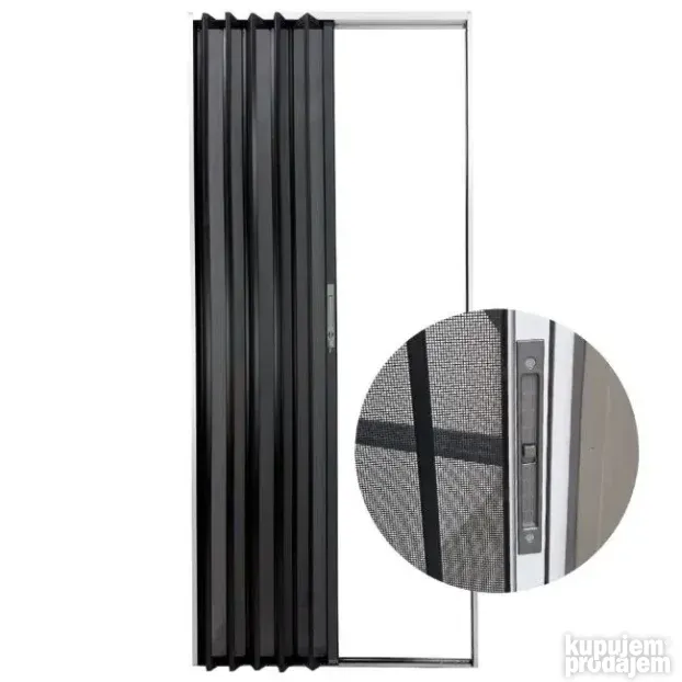 Vrata klizna alu mreza 88x200cm beli ram