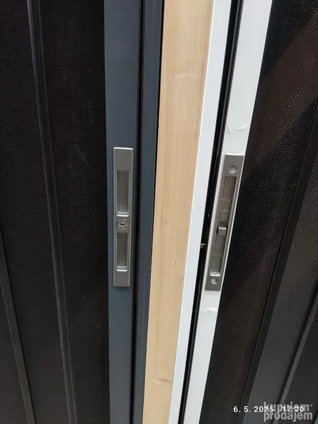 Vrata klizna alu mreza 88x200cm beli ram