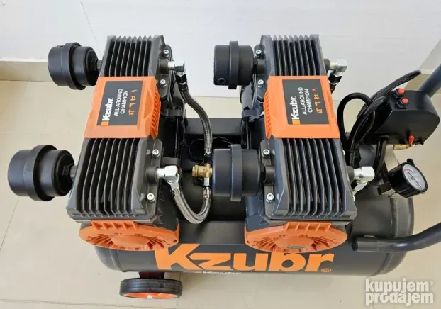 Kompresor bešumni KZUBR 50 litara - 2 GODINE GARANCIJE - KupujemProdajem
