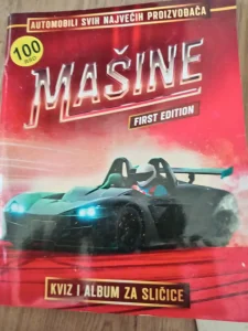 Kviz i album za slicice MASINE