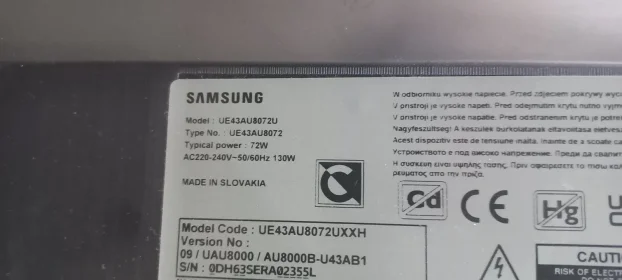 SAMSUNG UE43AU8K  UE43AU9007K  UN43AU8000FXZA  ES-ELED-609