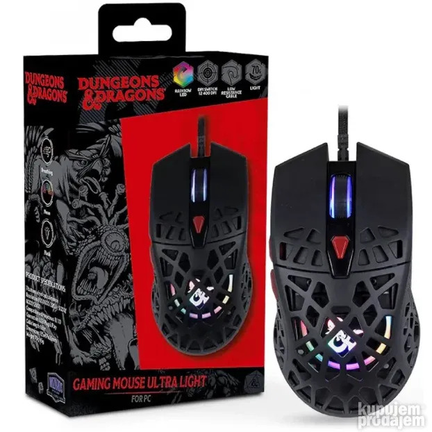 Konix Dungeons & Dragons Ultra Light Mouse Black