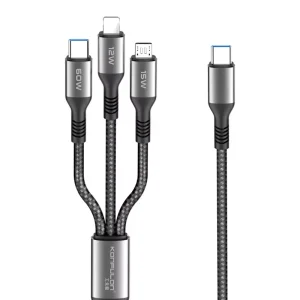 Kabel KONFULON Joko DC62 60w Type-C 3u1 crni 1,2m
