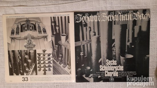 Johann Sebastian Bach Sechs Schublersche chorale 2 lp