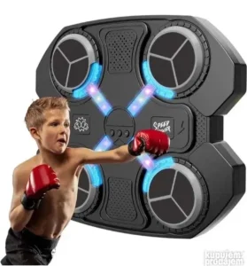 Muzička Tabla za Boks sa led svetlom i rukavice za boks