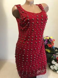 Nova CC fashion crvena haljina sa nitnama S/M