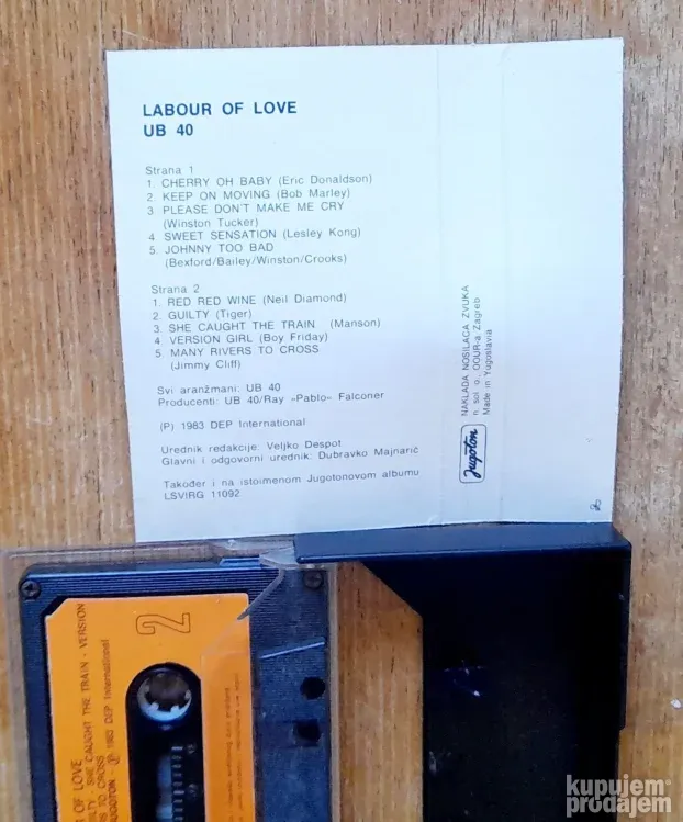 UB40 - Labour Of Love - Kaseta
