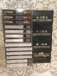 Tdk,Maxell,Denon.