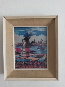 Etno uramljeni goblen 39x34cm povoljno