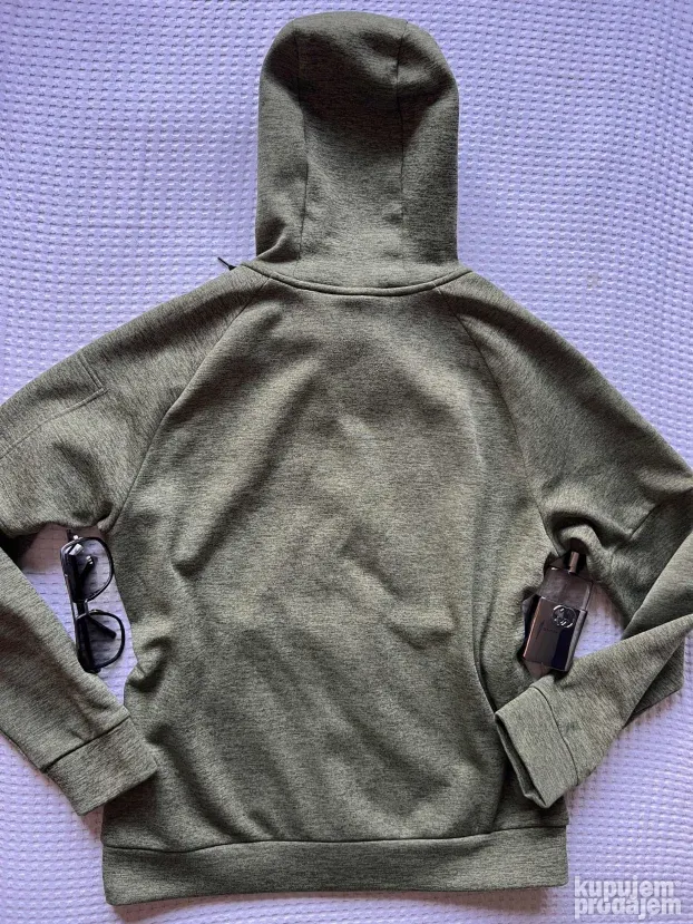 NIKE THERMA-FIT ORIGINAL muski zeleni duks sa kapuljacom M