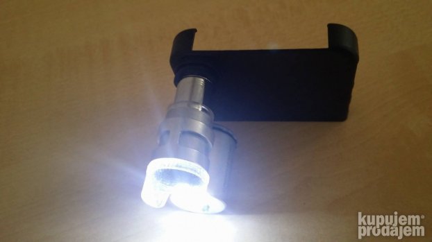 Lupa mikroskop 60x uvecanje 2LED i UV