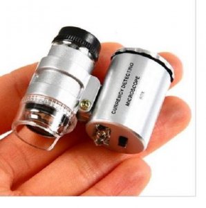 Lupa mikroskop 60x uvecanje 2LED i UV