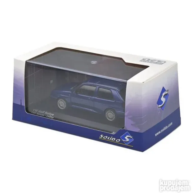 SOLIDO Volkswagen Golf 2 Rally Blue Pearl 1989, 1:43