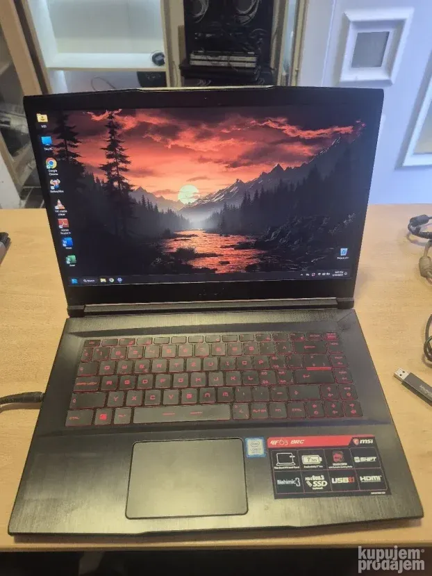 MSI GF63 8RC/i7 8750H/16gb/1050 4gb/512ssd/1tb hdd/TOP