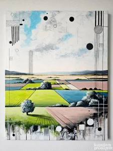 Ravnica - akril na platnu 50x40cm