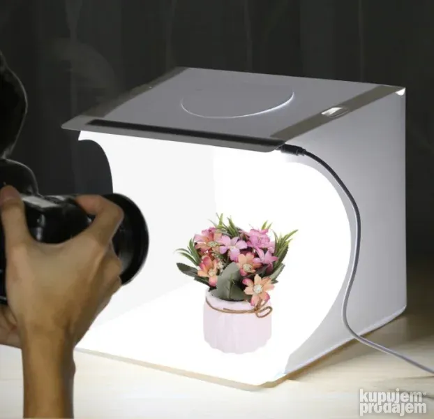 Difuzorska kutija foto box sator za fotografisanje Dupli LED