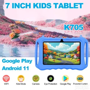 Wintouch tablet za decu K705 7 inca crni / roze futrola