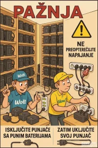 hotel za punjenje baterija