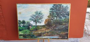 Jesen Ulje na platnu potpisano 92x65