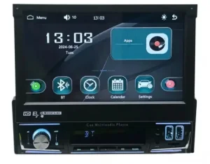 MP5 auto radio 1DIN CARPLAY 7" na RUČNO izvlačenje