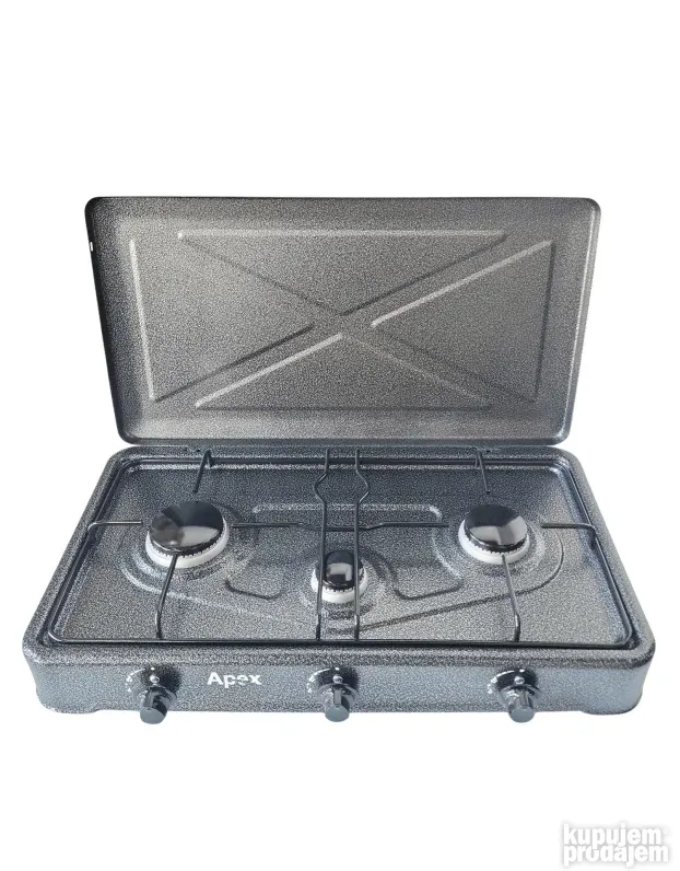 Plinski rešo/šporet 3 ringle Apex Plinski rešo/beli ATESTIRA