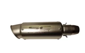 Auspuh za motor SC PROJECT silver mat 30cm replika