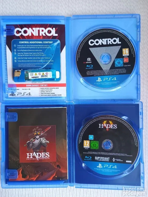 PS4 / PS5 - Control i Hades - GOTY - Na Disku