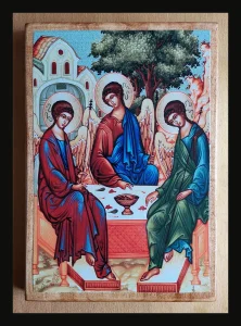 Sveta Trojica Ikona platno na drvetu + poklon