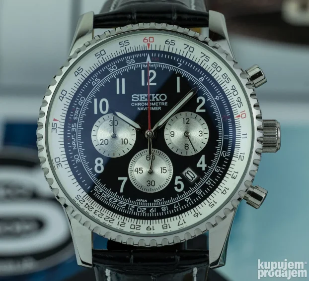 Seiko NAVITIMER Chronograph MOD omaž Breitling KupujemProdajem