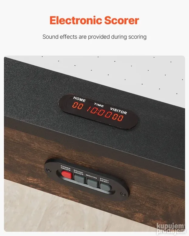 Stoni hokej, elektronski zapisničar 214 cm