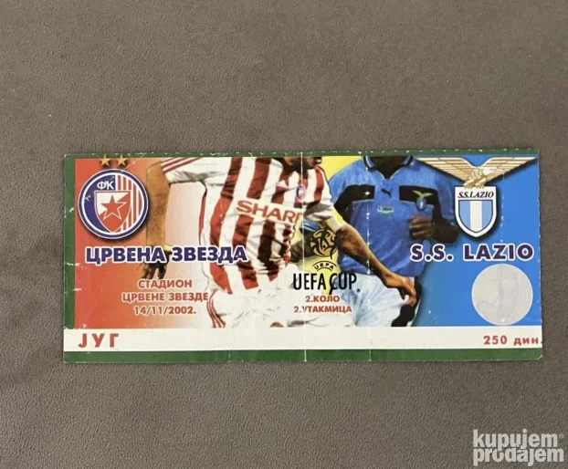 Ulaznice Partizan Liga sampiona, Crvena zvezda, reprezent