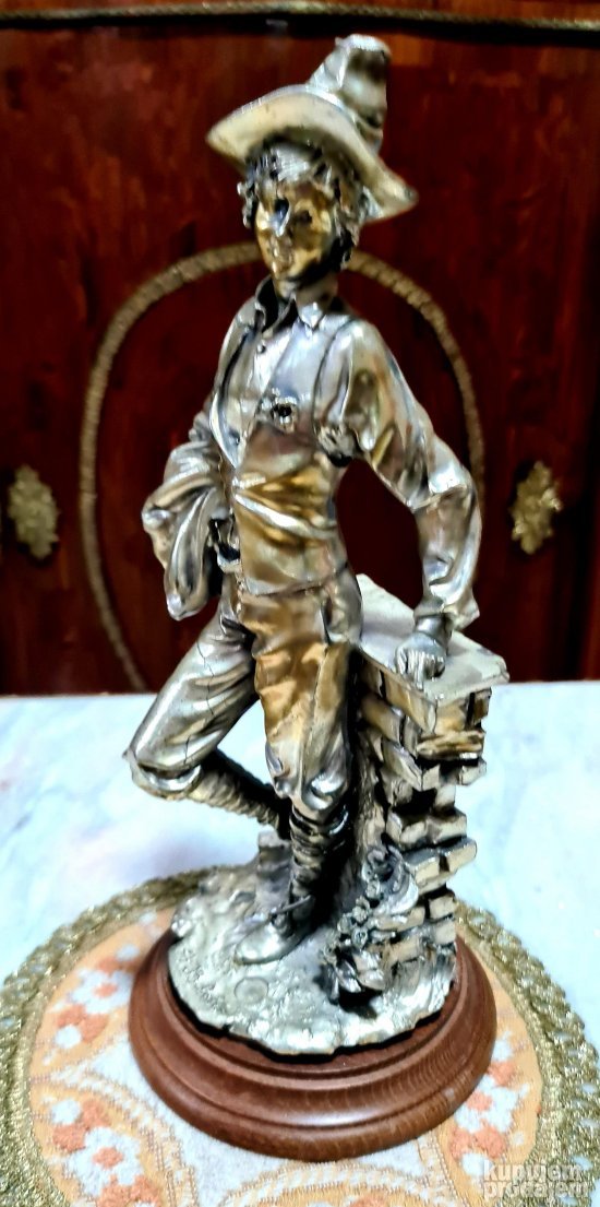 Vrhunska stara srebrna dizajnerska figura sa potpisom-prir
