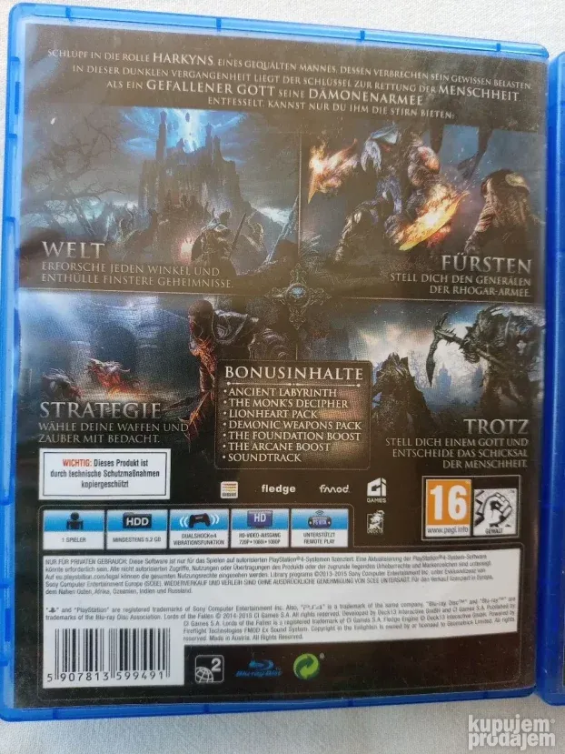 PS4 / PS5 - Lords Of The Fallen - GOTY & Nioh