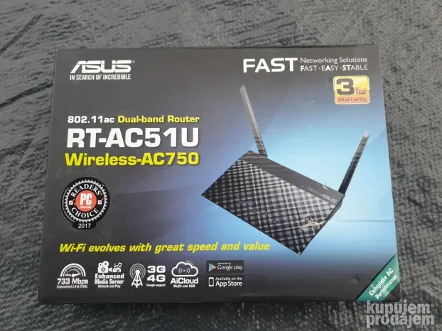 Asus RT-AC51U Wireless Ruter 733Mbps Dual Band