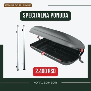 Krovni nosači i koferi za automobil-Akcija već od 2.400