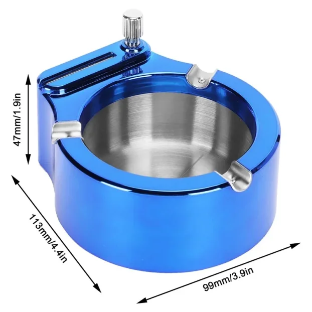 Retro etalna pepeljara upaljac plava