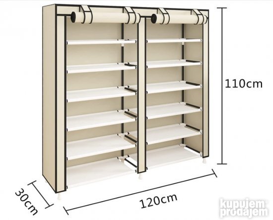 Modularni Cipelarnik 120x30x110cm 36Pari Obuce - Udear
