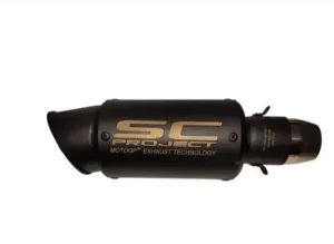 Auspuh za motor SC PROJECT KRAĆI crni mat 26cm replika
