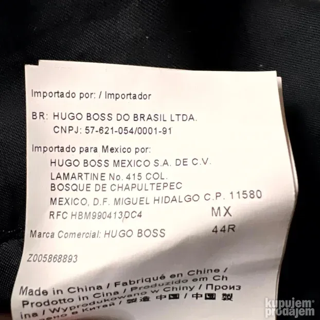 HUGO BOSS ORIGINAL muska crna jakna prelazni period 54 XL L
