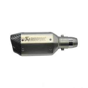 Auspuh za motor AKRAPOVIČ silver mat - karbon 25cm - 5574