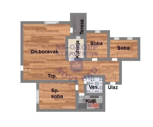Podbara, 4.0 četvorosoban, 75 m²